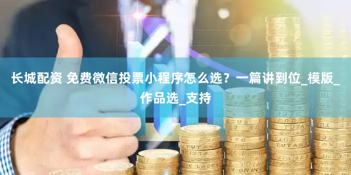 长城配资 免费微信投票小程序怎么选？一篇讲到位_模版_作品选_支持